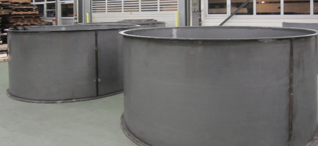 Blechverarbeitung im Silobau / Behälterbau